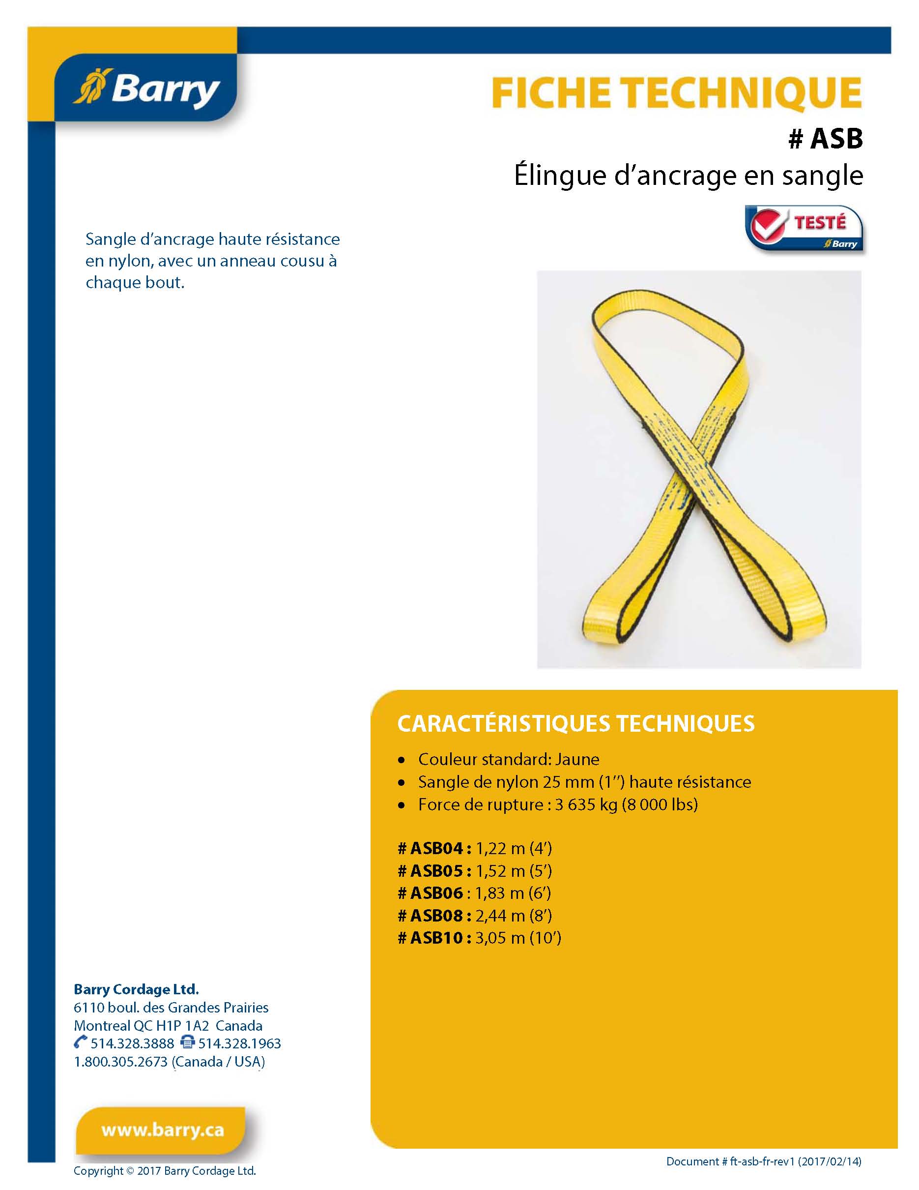 - Barry Cordage