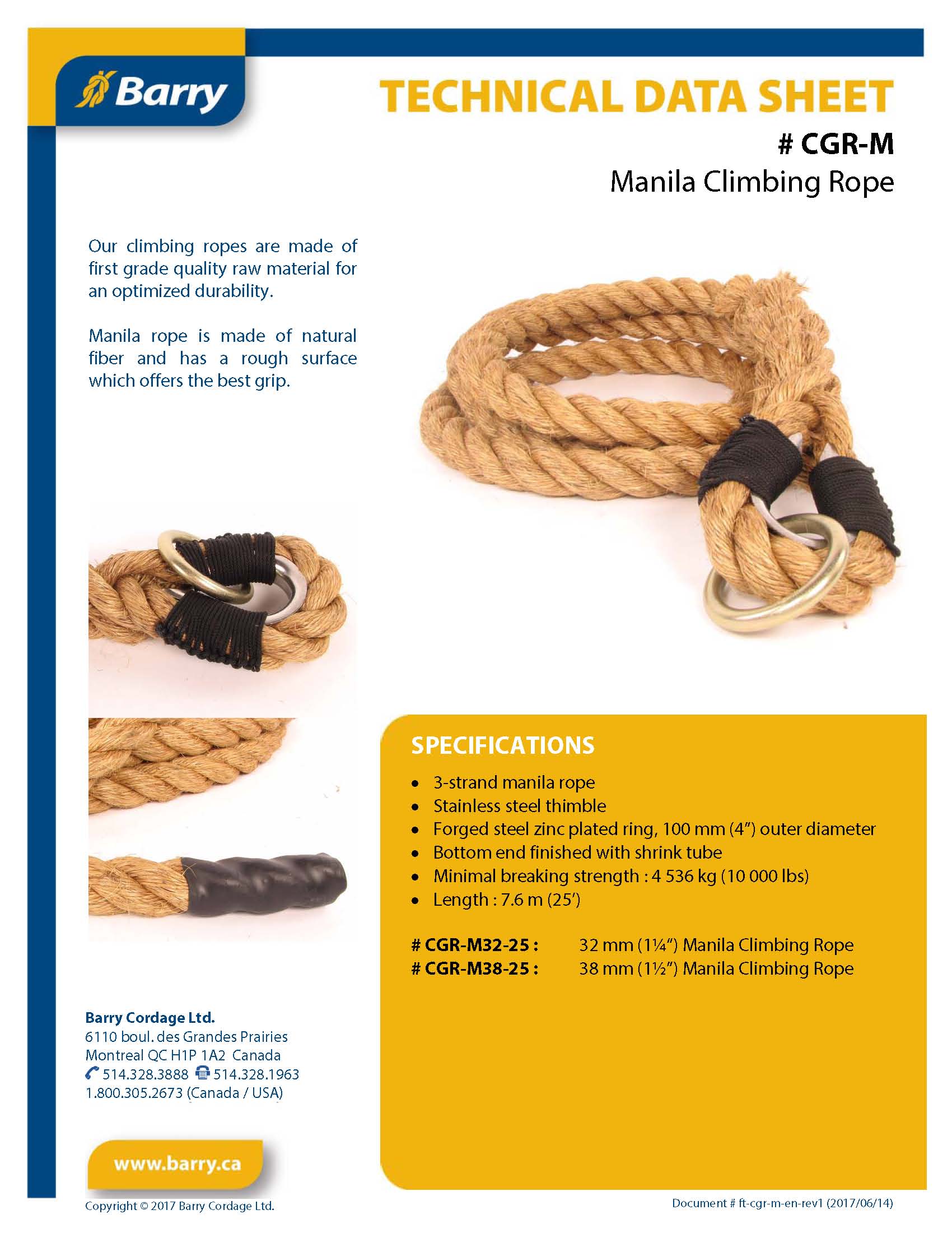 - Barry Cordage