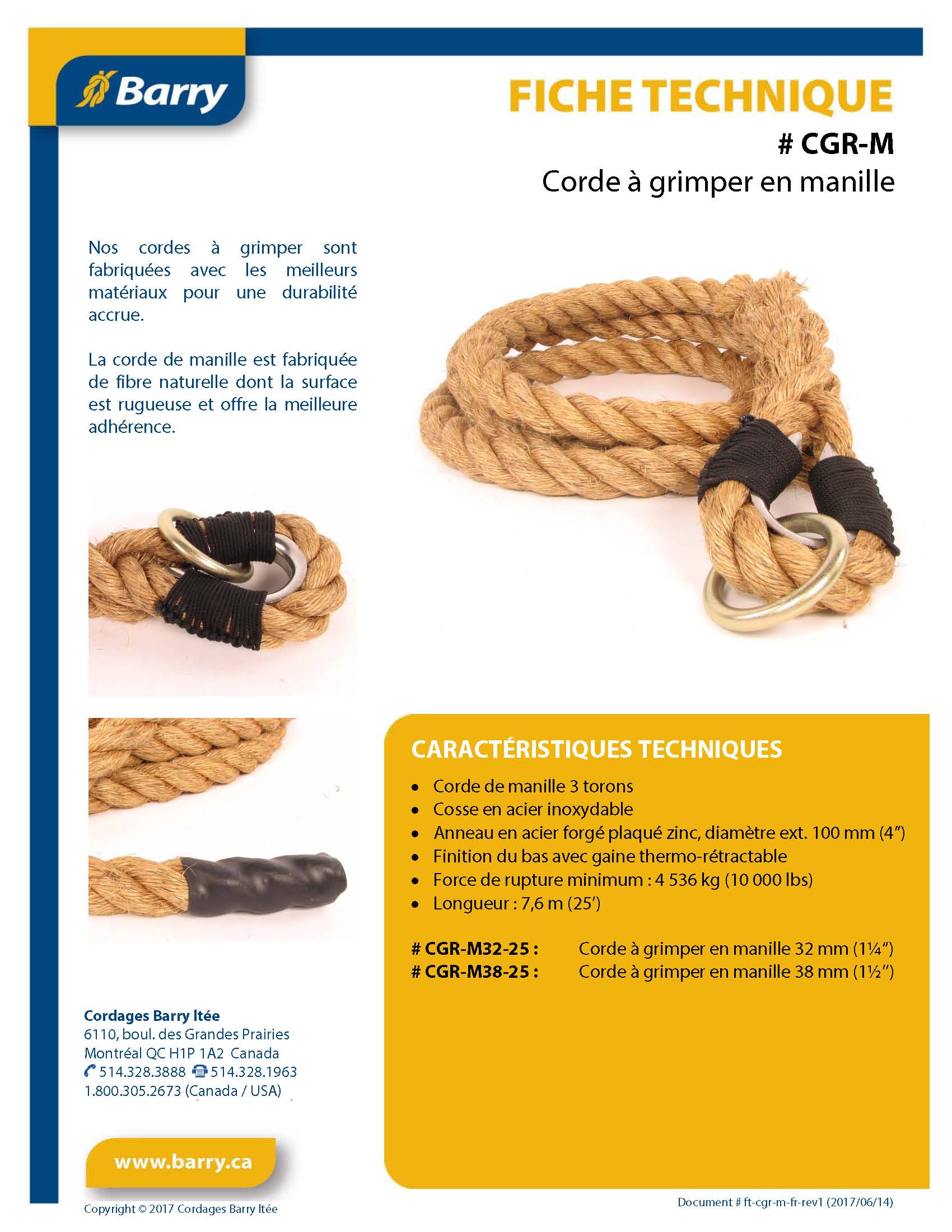 - Barry Cordage