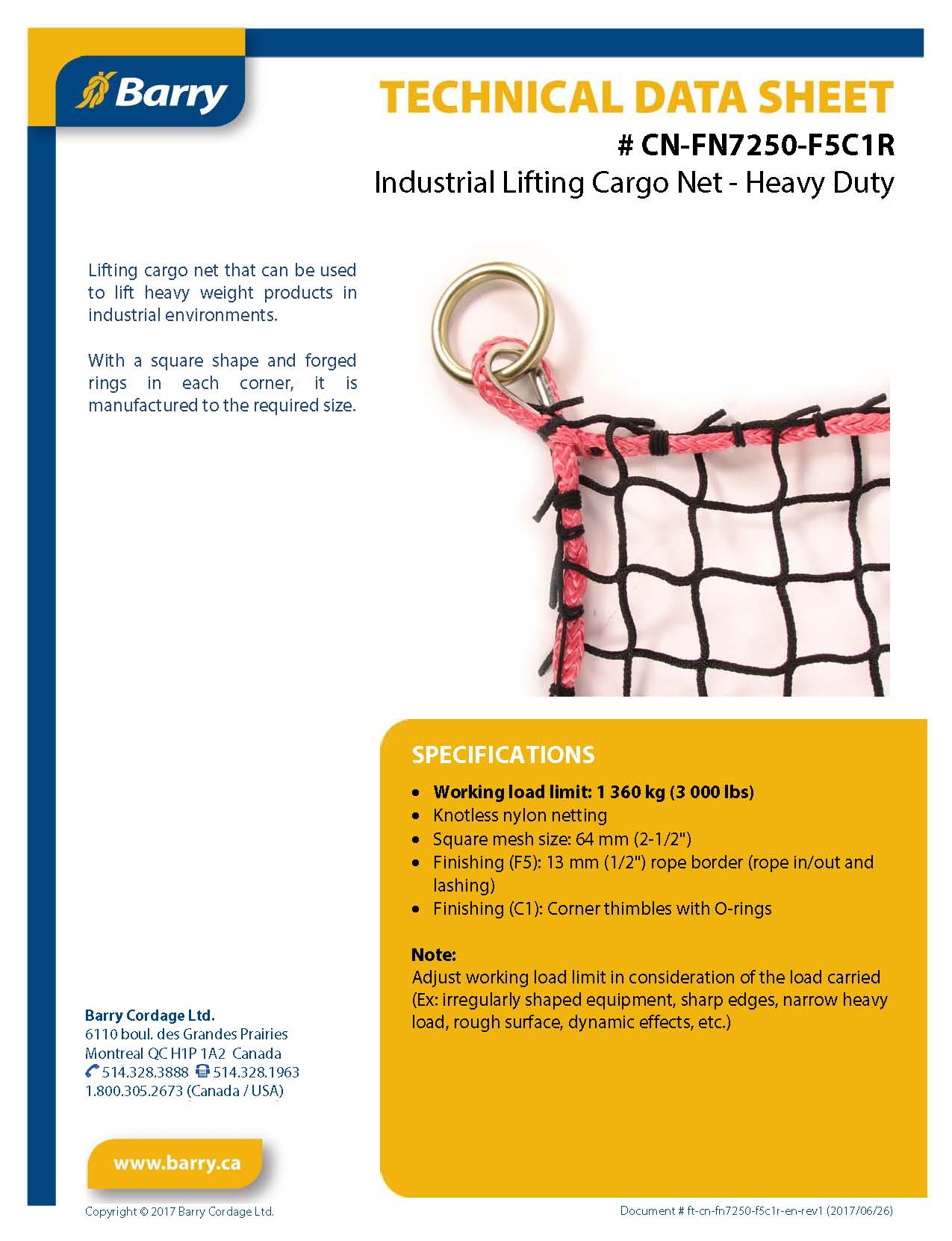 - Barry Cordage