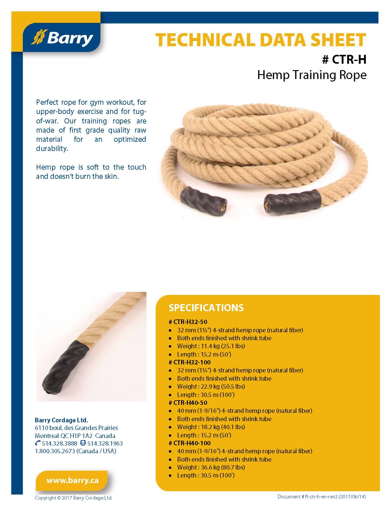 - Barry Cordage