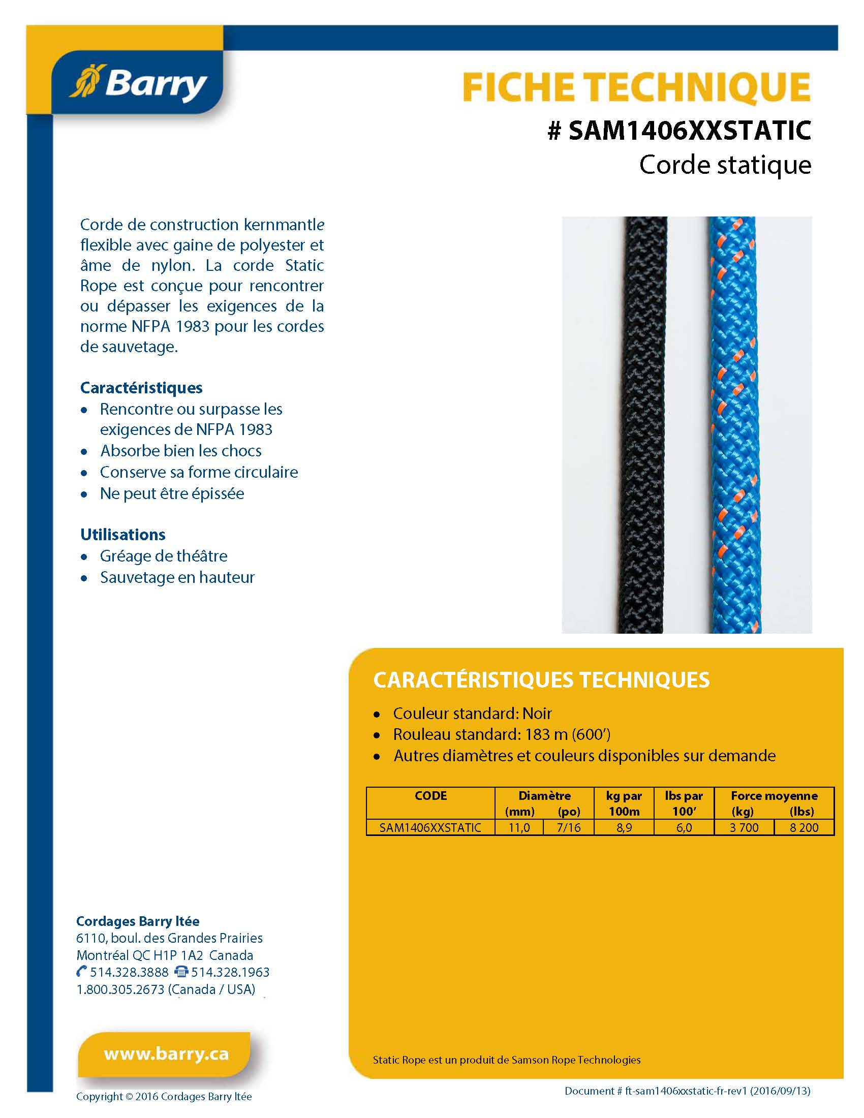 - Barry Cordage